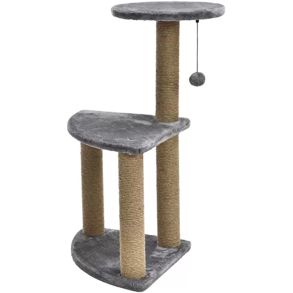 Amazon Basics Top Platform Cat Tree With Scratching Post  18 x 14 x 22 Inches BeigeGray Medium