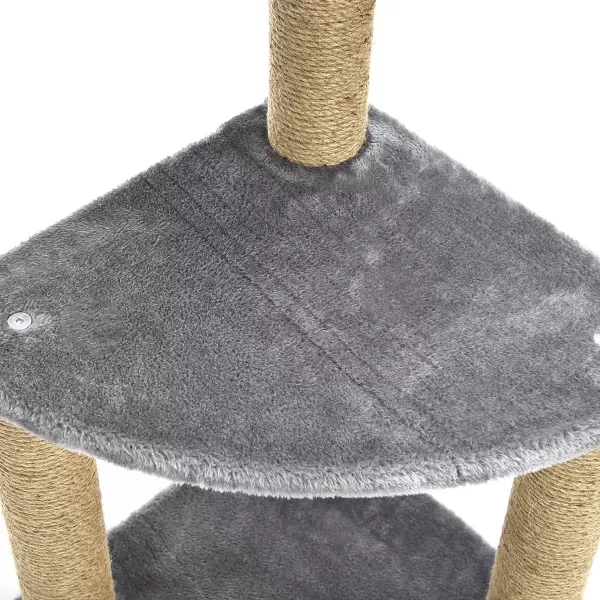 Amazon Basics Top Platform Cat Tree With Scratching Post  18 x 14 x 22 Inches BeigeGray Medium
