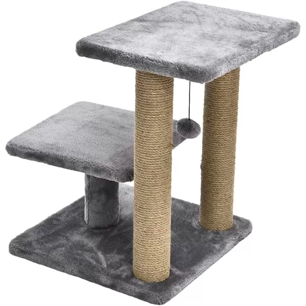 Amazon Basics Top Platform Cat Tree With Scratching Post  18 x 14 x 22 Inches BeigeGray Small