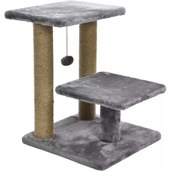 Amazon Basics Top Platform Cat Tree With Scratching Post  18 x 14 x 22 Inches BeigeGray Small
