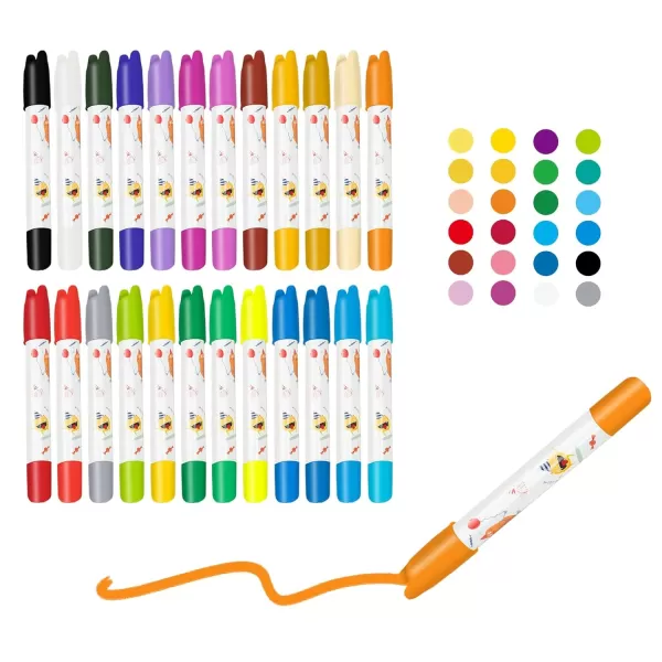 Amazon Basics Twistable Gel Crayons Washable 12 Count Assorted Colors24 Colors