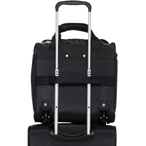Amazon Basics Underseat CarryOn Rolling Travel Luggage Bag 14 Inches Navy BlueBlack