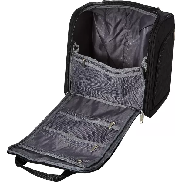 Amazon Basics Underseat CarryOn Rolling Travel Luggage Bag 14 Inches Navy BlueBlack