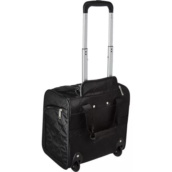 Amazon Basics Underseat CarryOn Rolling Travel Luggage Bag 14 Inches Navy BlueBlack