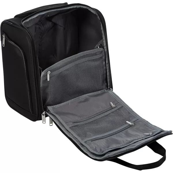 Amazon Basics Underseat CarryOn Rolling Travel Luggage Bag 14 Inches Navy BlueBlack