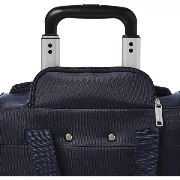 Amazon Basics Underseat CarryOn Rolling Travel Luggage Bag 14 Inches Navy BlueNavy