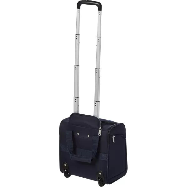 Amazon Basics Underseat CarryOn Rolling Travel Luggage Bag 14 Inches Navy BlueNavy Blue