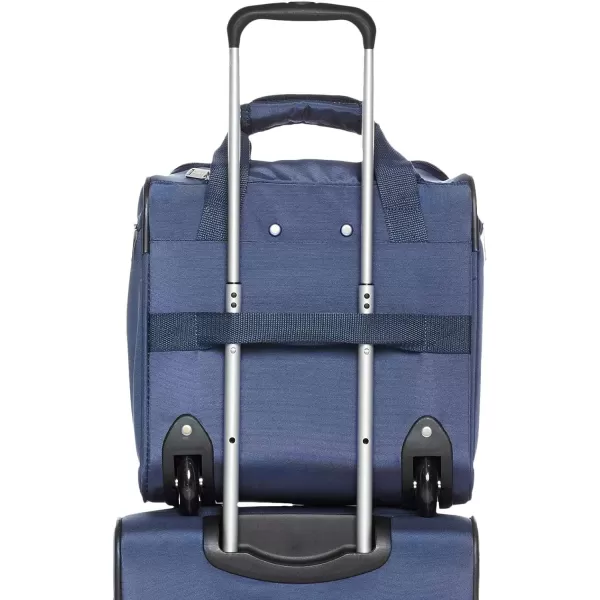 Amazon Basics Underseat CarryOn Rolling Travel Luggage Bag 14 Inches Navy BlueNavy Blue