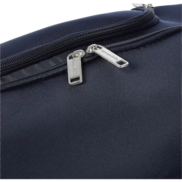 Amazon Basics Underseat CarryOn Rolling Travel Luggage Bag 14 Inches Navy BlueNavy Blue Quilted