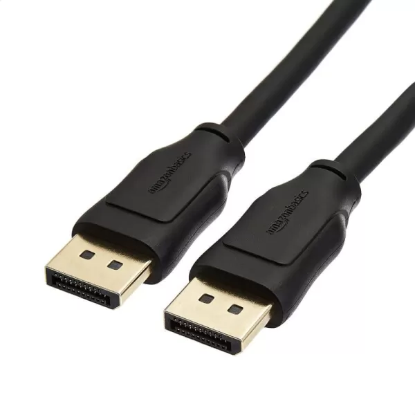 Amazon Basics 8K DisplayPort 14 Cable with 4K120Hz 8K60Hz Video Resolution and HDR Support  10 Feet 28 Pack 1 Carton 28 Count Total Black10 Feet