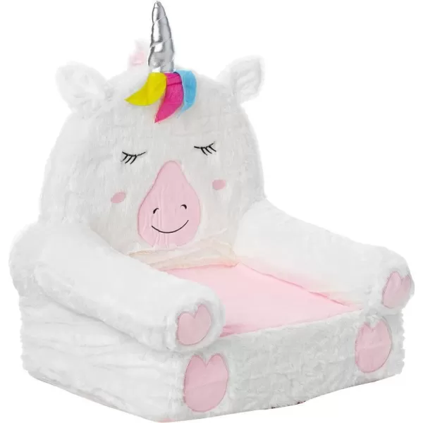 Amazon Basics Childrens Plush Chair Unicorn Medium MulticolorUnicorn