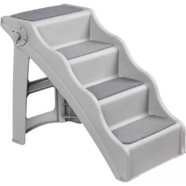 Amazon Basics Foldable Steps for Dogs and Cats Grey 146X2275X195146X2275X195 Foldable Grey