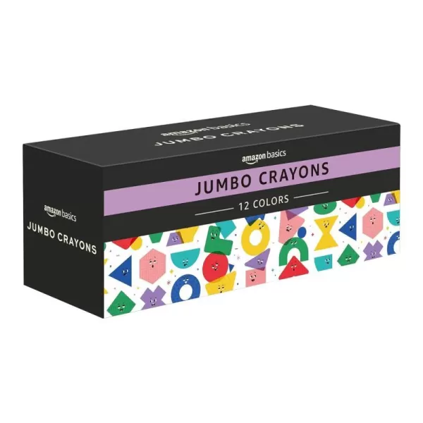 Amazon Basics Jumbo Crayons for Toddlers 12 Count MulticolorAmazon Basics Jumbo Crayons for Toddlers 12 Count Multicolor