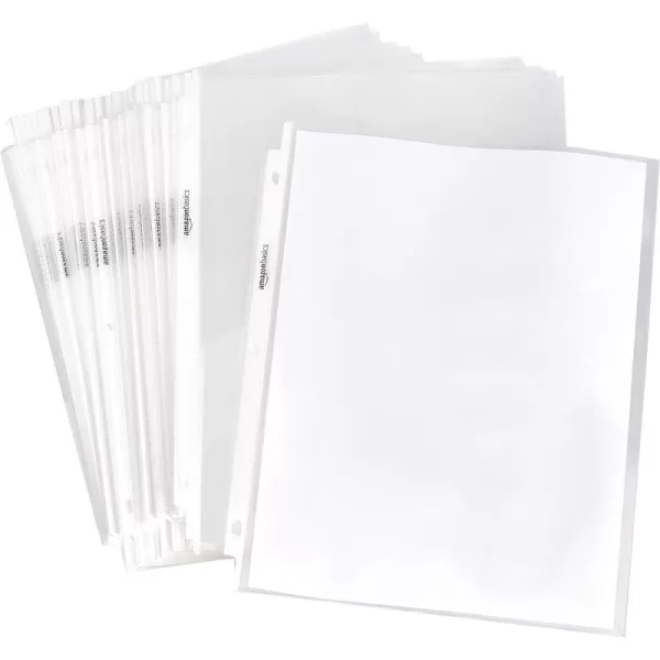 Amazon Basics Sheet Protector Heavy Duty 100 Pack Clear500  Pack