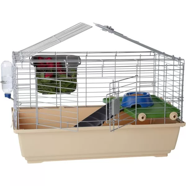 Amazon Basics Top Access Small Animal Ferret Cage Habitat With Accessories Jumbo Multicolor 486L x 266W x 206H317L x 218W x 181H