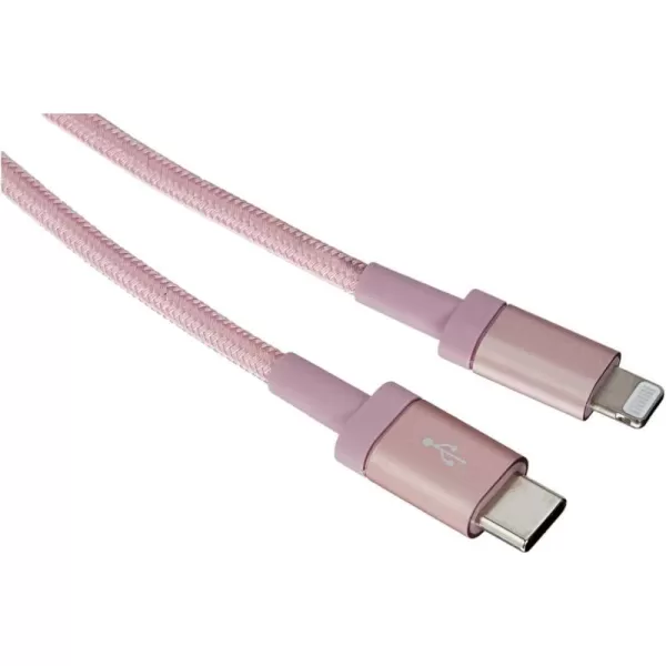 Amazon Basics USBC to Lightning Charger Cable Nylon Braided Cord MFi Certified Charger for Apple iPhone 14 13 12 11 X Xs Pro Pro Max Plus iPad 3 Foot Dark GrayRose Gold