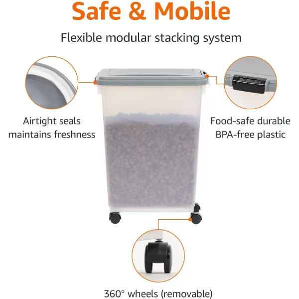 Amazon Basics Airtight Dog Food Storage Container with Scoop 69 QT47 QT