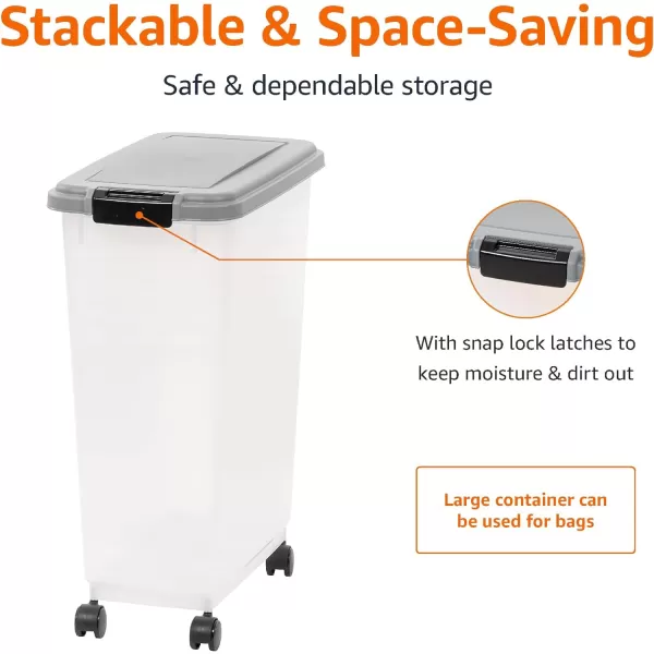Amazon Basics Airtight Dog Food Storage Container with Scoop 69 QT47 QT