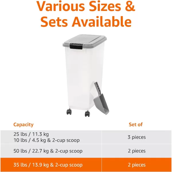 Amazon Basics Airtight Dog Food Storage Container with Scoop 69 QT47 QT