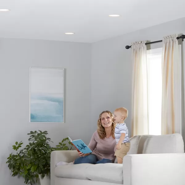Amazon Basics BR30 Smart WiFi Home Alexa Enabled LED Light Bulb 65 Watt Equivalent Energy Efficient 9W E26 Standard Base Soft White 2700K Dimmable 15000 Hour Lifetime  1PackColor Changing 4 Pack