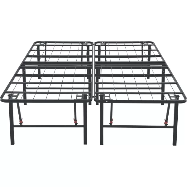 Amazon Basics Foldable Metal Platform Bed Frame with Tool Free Setup 14 Inches High King BlackQueen 18 Inch