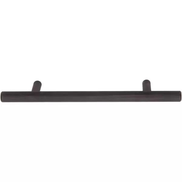 Amazon Basics Euro Bar Cabinet Handle 38inch Diameter 538inch Length 3inch Hole Center Flat Black 10Pack638 in Length 4 in Hole Center Oil Rubbed Bronze