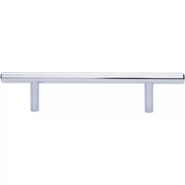 Amazon Basics Euro Bar Cabinet Handle 38inch Diameter 538inch Length 3inch Hole Center Flat Black 10Pack638 in Length 4 in Hole Center Polished Chrome