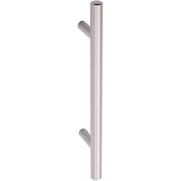 Amazon Basics Euro Bar Cabinet Handle 38inch Diameter 538inch Length 3inch Hole Center Flat Black 10Pack638 in Length 4 in Hole Center Satin Nickel