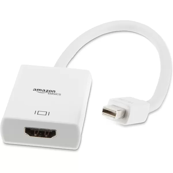 Amazon Basics Mini DisplayPort to HDMI Adapter WhiteAdapter Single 10pack