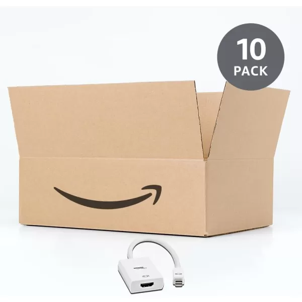Amazon Basics Mini DisplayPort to HDMI Adapter WhiteAdapter Single 10pack