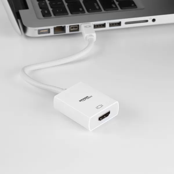 Amazon Basics Mini DisplayPort to HDMI Adapter WhiteAdapter Single 10pack