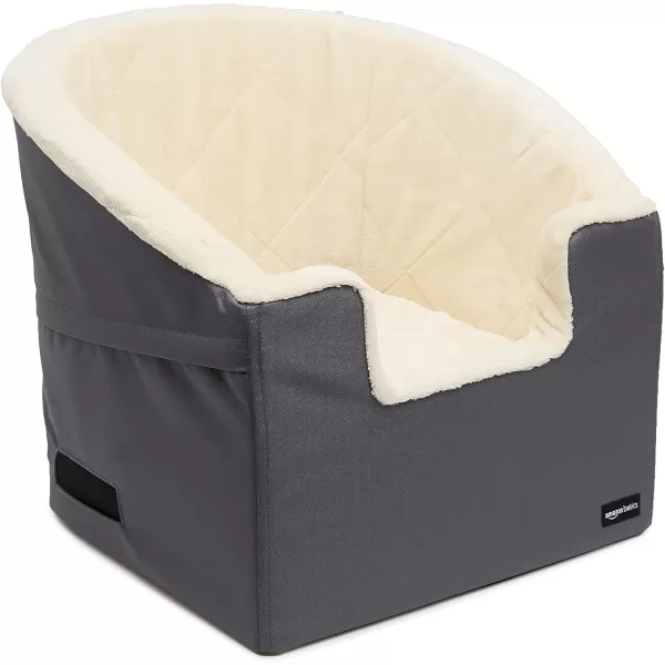 Amazon Basics Pet Car Booster Bucket Seat  18 x 22 x 16  TanGrey Small