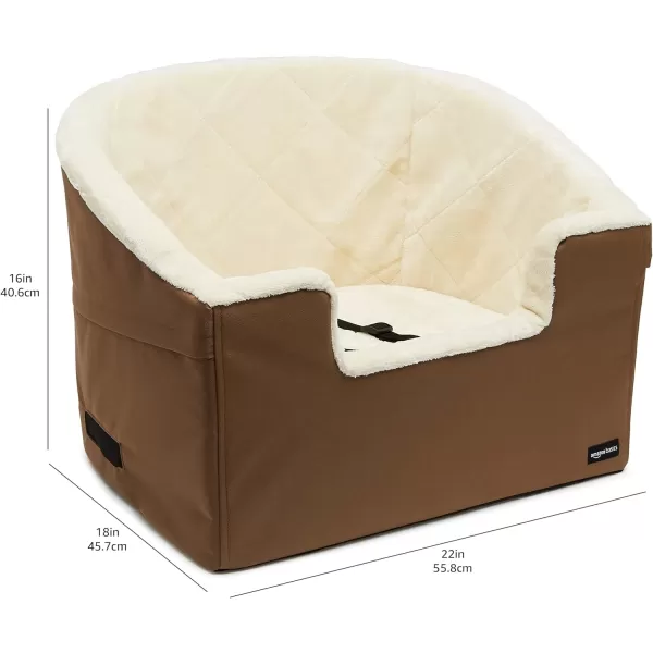 Amazon Basics Pet Car Booster Bucket Seat  18 x 22 x 16  TanTan Large
