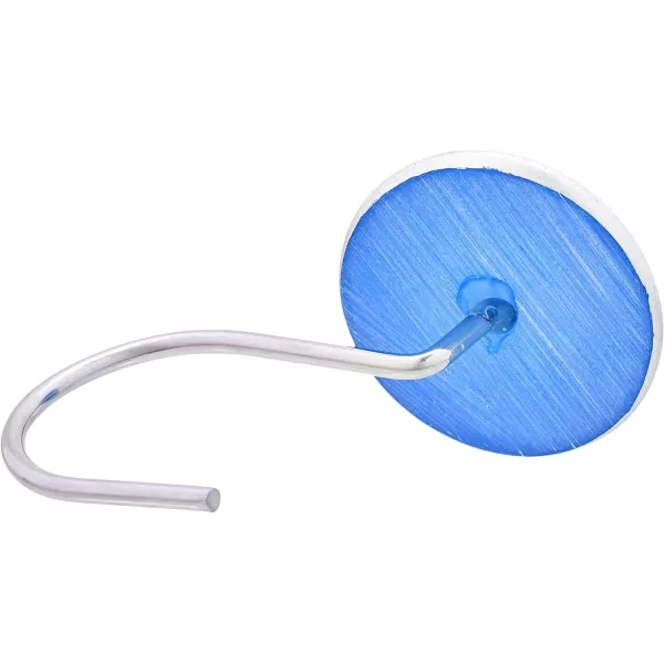 Amazon Basics Shower Curtain Hooks  Button PurpleBlue Button