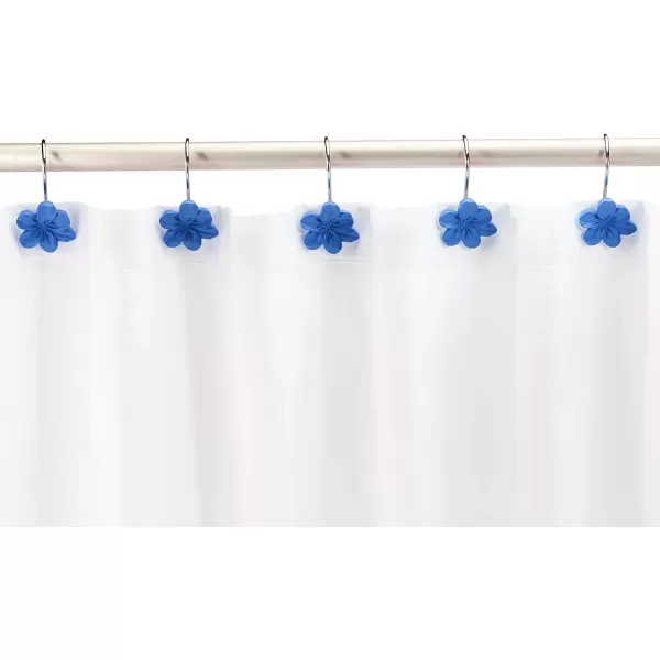 Amazon Basics Shower Curtain Hooks  Button PurpleBlue Flower