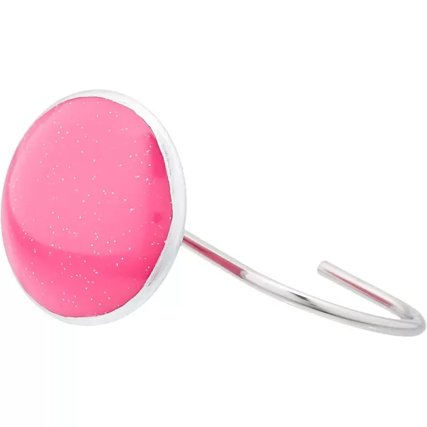 Amazon Basics Shower Curtain Hooks  Button PurplePink Button
