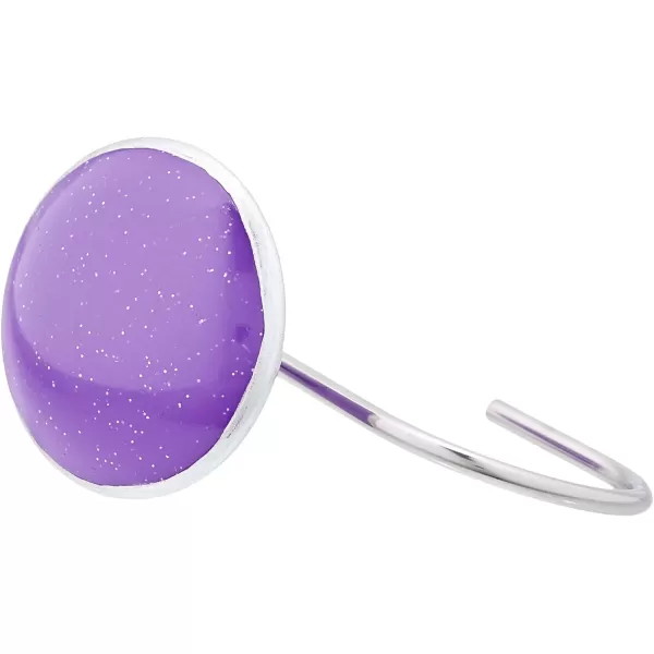 Amazon Basics Shower Curtain Hooks  Button PurplePurple Button