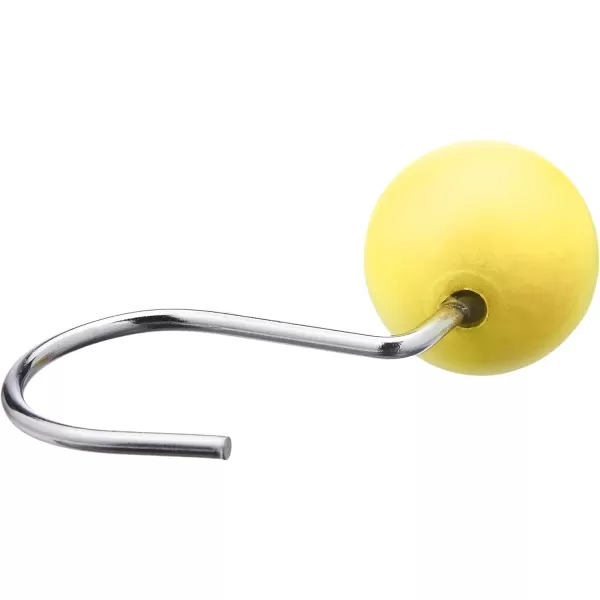 Amazon Basics Shower Curtain Hooks  Button PurpleYellow Round Ball