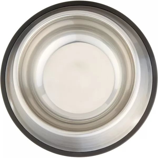 Amazon Basics Stainless Steel NonSkid Pet Dog Water And Food Bowl 2Pack 11 x 3 Inches Each Holds Up to 35 CupsSingle