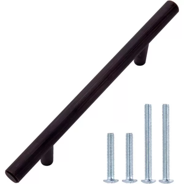Amazon Basics Euro Bar Cabinet Handle 38inch Diameter 538inch Length 3inch Hole Center Satin Nickel 50Pack588 in Length 35 in Hole Center Oil Rubbed Bronze