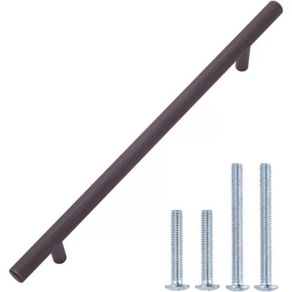 Amazon Basics Euro Bar Cabinet Handle 38inch Diameter 538inch Length 3inch Hole Center Satin Nickel 50Pack869 in Length 631 in Hole Center Oil Rubbed Bronze