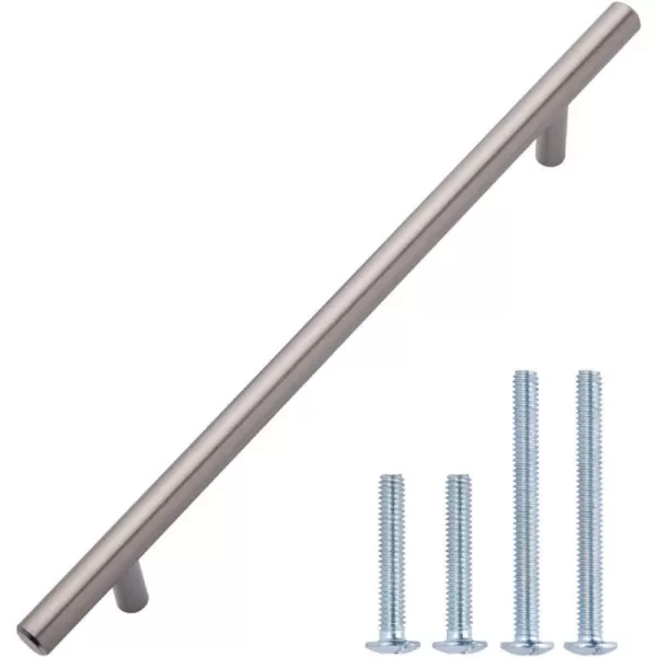 Amazon Basics Euro Bar Cabinet Handle 38inch Diameter 538inch Length 3inch Hole Center Satin Nickel 50Pack869 in Length 631 in Hole Center Satin Nickel