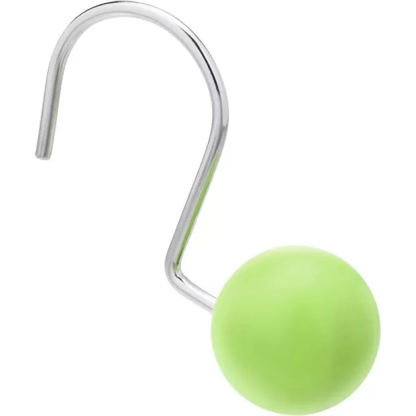 Amazon Basics Shower Curtain Hooks  Button PurpleGreen Round Ball