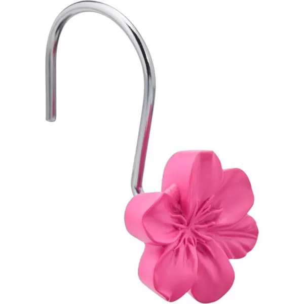 Amazon Basics Shower Curtain Hooks  Button PurplePink Flower