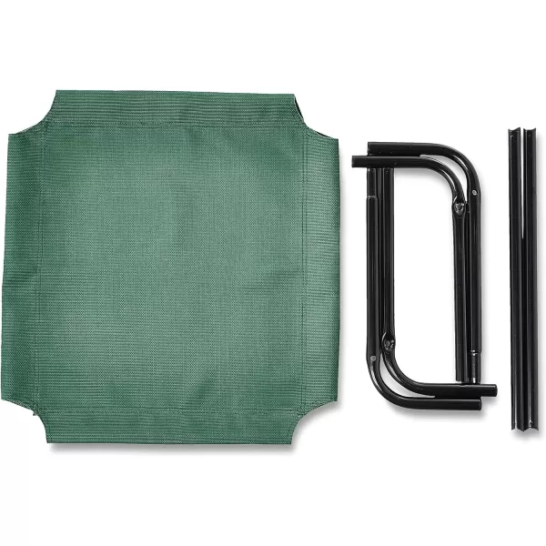 Amazon Basics Cooling Elevated Dog Bed with Metal Frame Medium 43 x 26 x 75 Inch Grey280L x 210W x 70Th Green
