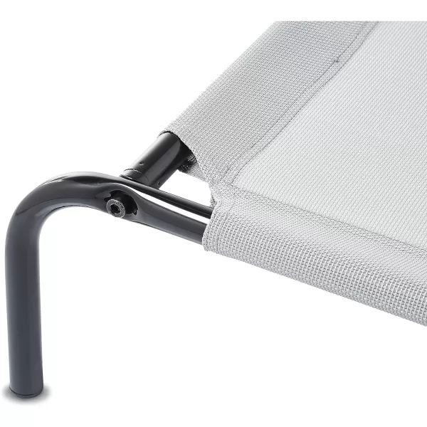 Amazon Basics Cooling Elevated Dog Bed with Metal Frame Medium 43 x 26 x 75 Inch Grey356L x 218W x 77Th Grey