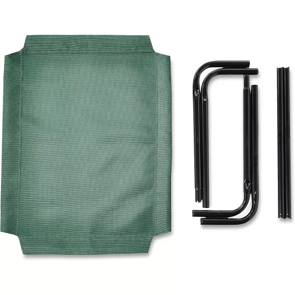Amazon Basics Cooling Elevated Dog Bed with Metal Frame Medium 43 x 26 x 75 Inch Grey360L x 220W x 75Th Green