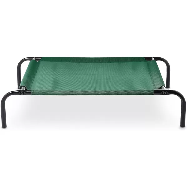 Amazon Basics Cooling Elevated Dog Bed with Metal Frame Medium 43 x 26 x 75 Inch Grey360L x 220W x 75Th Green