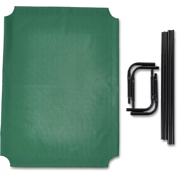 Amazon Basics Cooling Elevated Dog Bed with Metal Frame Medium 43 x 26 x 75 Inch Grey51 x 31 x 8 Inch Green