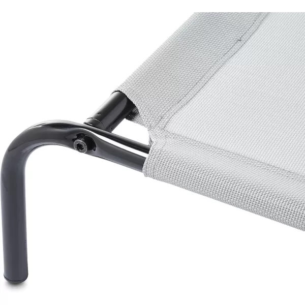 Amazon Basics Cooling Elevated Dog Bed with Metal Frame Medium 43 x 26 x 75 Inch Grey510L x 310W x 80Th Grey